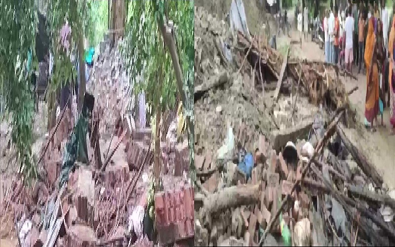 Lucknow Wall Collapse Wall collapsed in Hazratganj, Lucknow, 9 people died